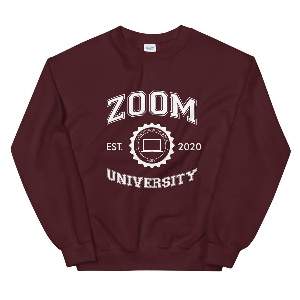 Zoom UniversityCrewneck Sweatshirt Educated Negro